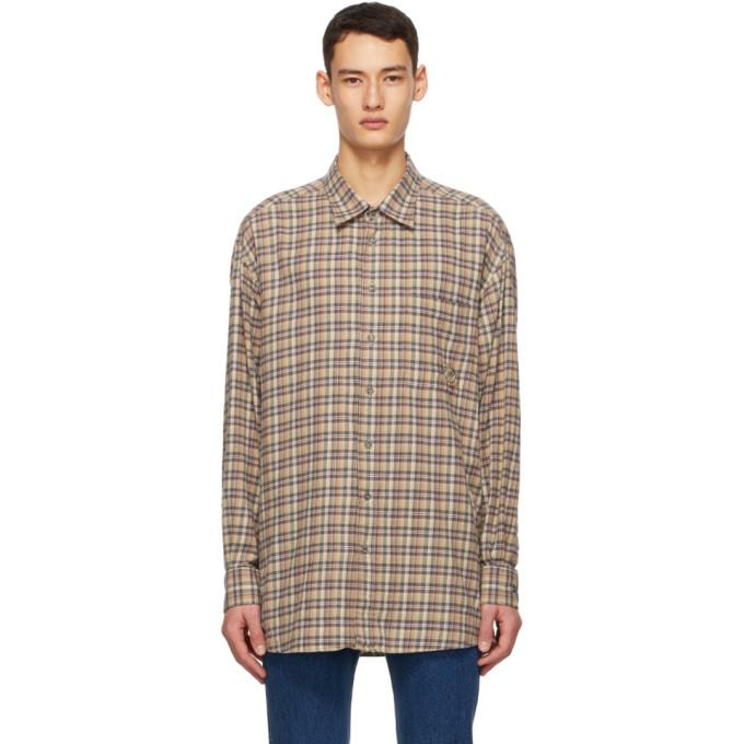 Gucci Multicolor Cotton Flannel Check Shirt