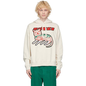 Gucci Off-White Cat Logo Hoodie