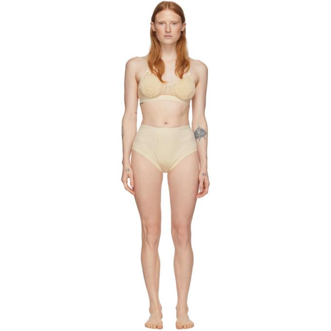 Gucci Off-White Lace Lingerie Set