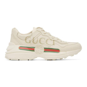 Gucci Off-White Rhyton Logo Sneakers
