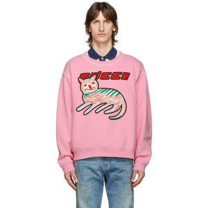 fjendtlighed bunke lide Gucci Pink Logo Cat Sweatshirt – BlackSkinny