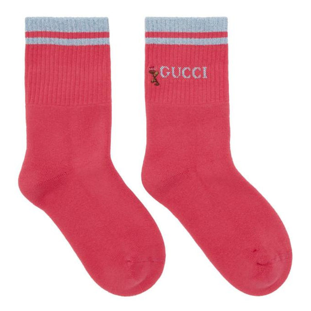 Gucci Pink Shiny Pong Socks