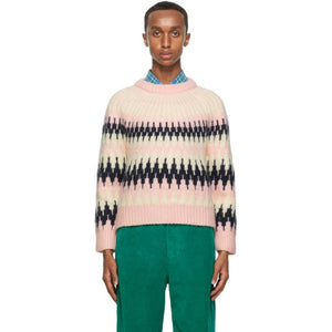 Gucci Pink Zigzag Wool Crop Rave Like Youre Five Sweater – BlackSkinny