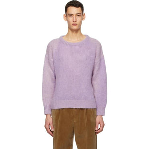 Gucci Purple Knit Wool and Mohair Sweater