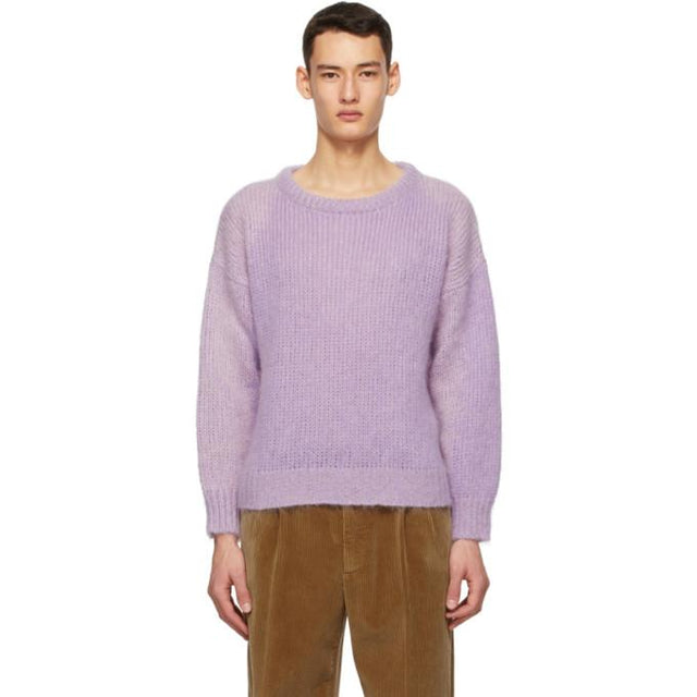 Gucci Purple Knit Wool and Mohair Sweater