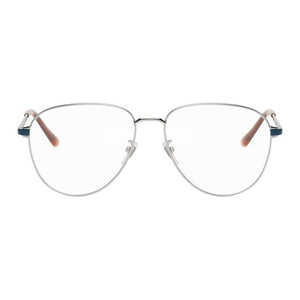 Gucci Silver Aviator Glasses