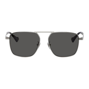 Gucci Silver Square Aviator Sunglasses