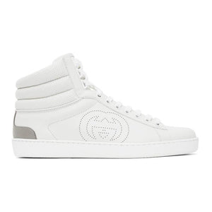 Gucci White Ace High-Top Sneakers