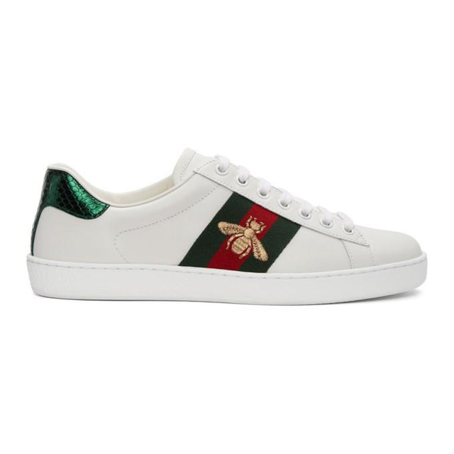 Gucci White Bee New Ace Sneakers
