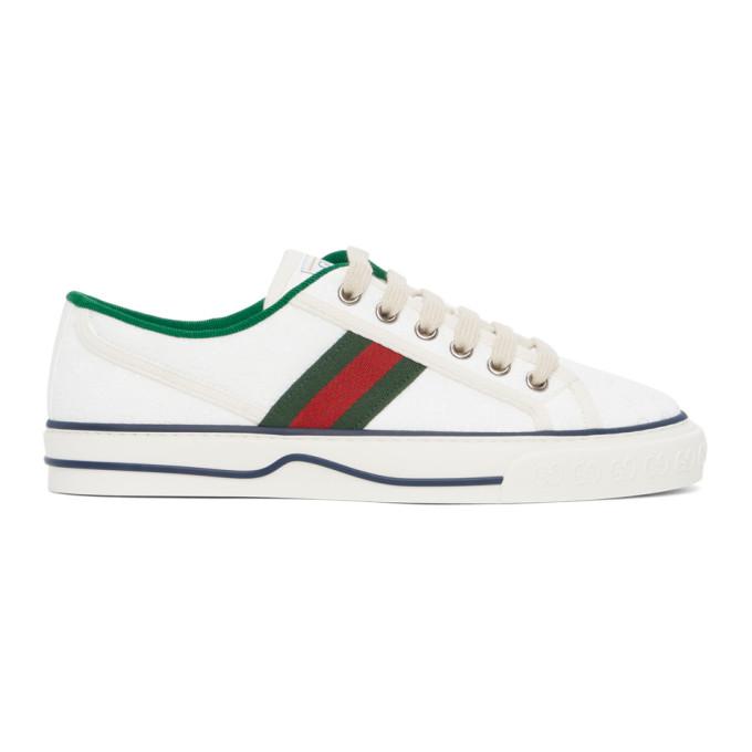 Gucci White GG Supreme Gucci Tennis 1977 Sneakers