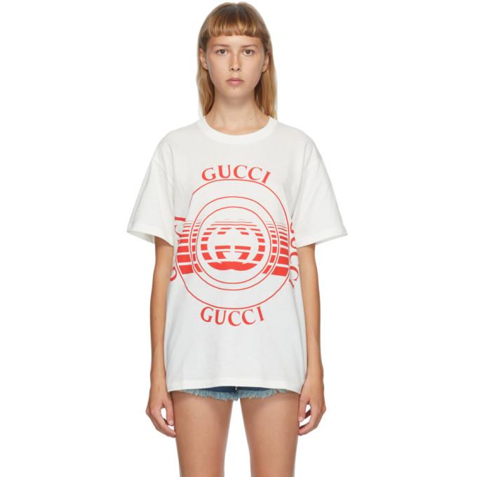 Gucci White Interlocking G T-Shirt