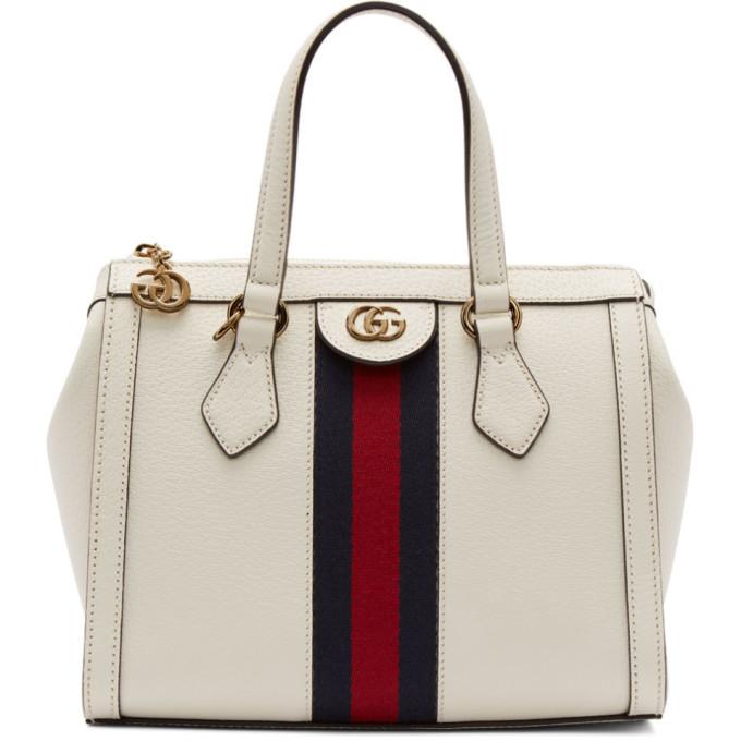 Gucci White Ophidia Tote