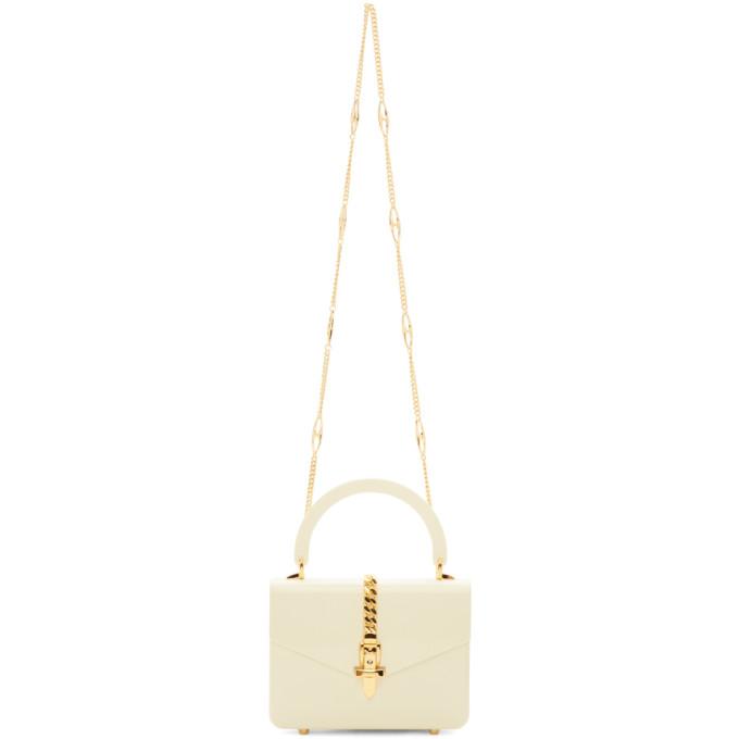 Gucci White Plexiglass Mini Sylvie Top Handle Bag