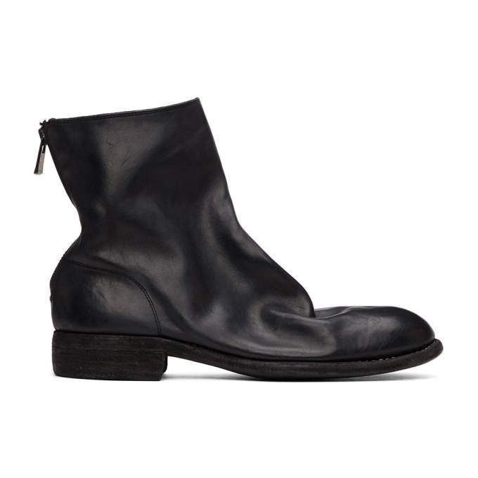 Guidi Black Back Zip-Up Boots