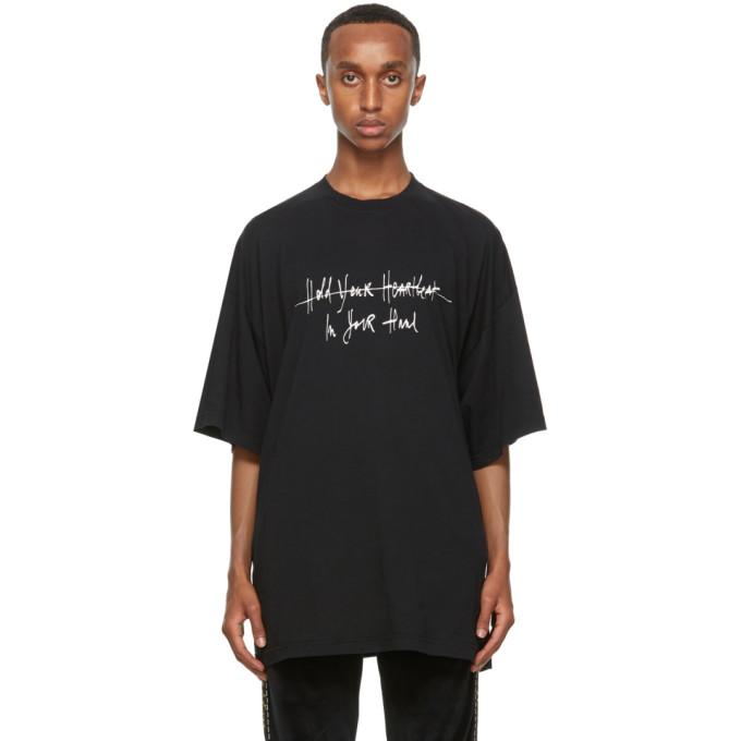 Haider Ackermann Black Hold Your Heart T-Shirt