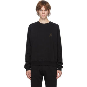 Haider Ackermann Black Logo Tape Sweatshirt