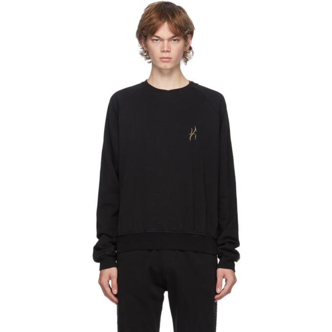 Haider Ackermann Black Logo Tape Sweatshirt