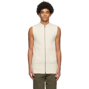 Haider Ackermann Off-White Sleeveless Cardigan