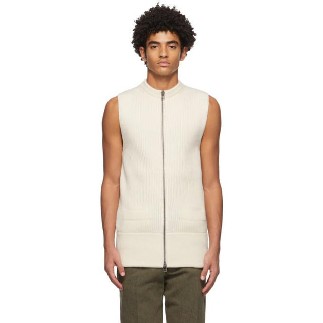 Haider Ackermann Off-White Sleeveless Cardigan
