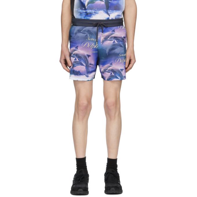 Han Kjobenhavn Multicolor Swim With Dolphins Swim Shorts