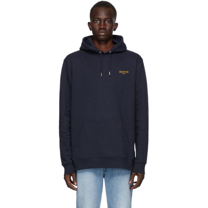 Harmony Navy Cursive Hoodie