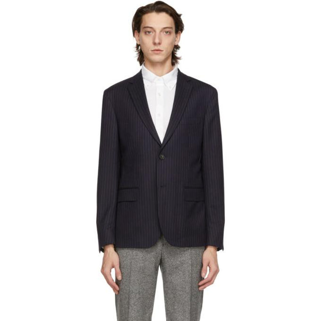 Harmony Navy Stripe Victor Blazer