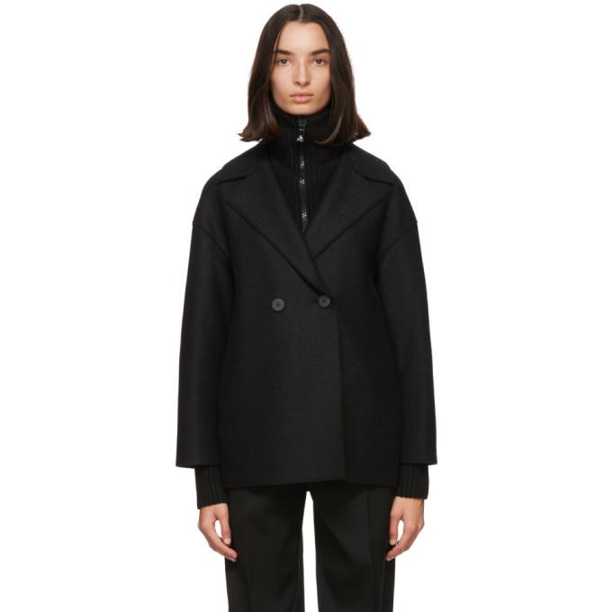 Harris Wharf London Black Pressed Wool Jacket