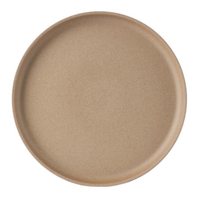Hasami Porcelain Beige HP004 Plate-BlackSkinny