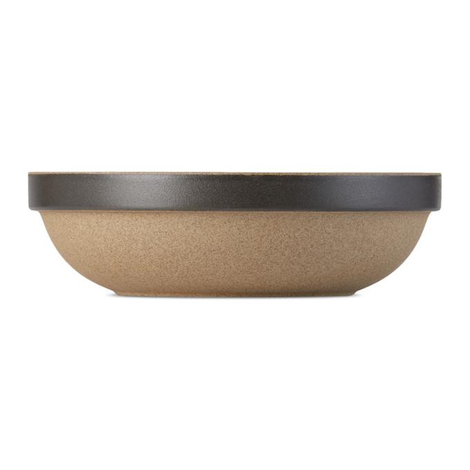 Hasami Porcelain Black and Beige HPB032 Round Bowl-BlackSkinny