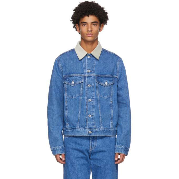 Helmut Lang Blue Denim Masc Big Trucker Jacket