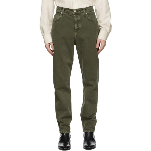 Helmut Lang Green Strap Jeans