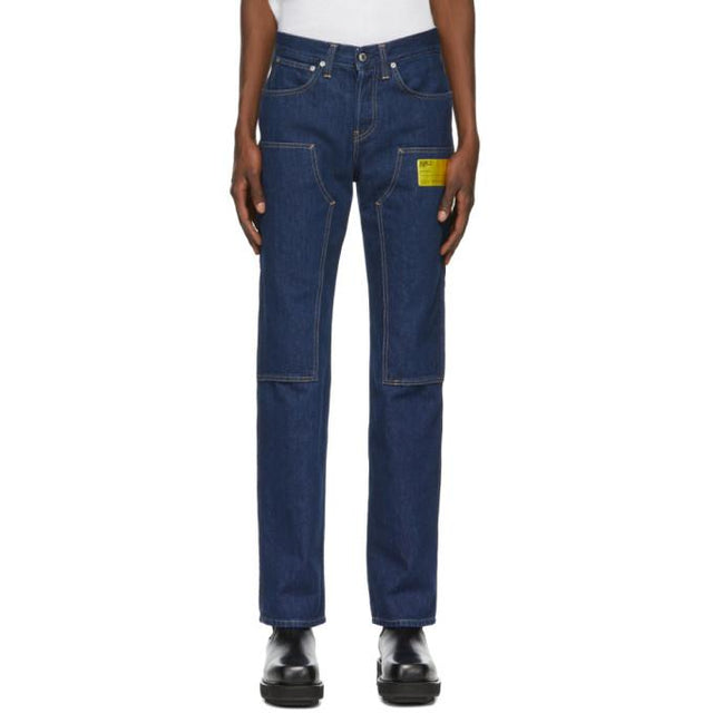 Helmut Lang Indigo Industry Masc Lo Utility Jeans