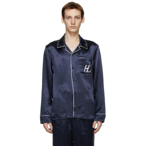 Helmut Lang Navy Pajama Shirt