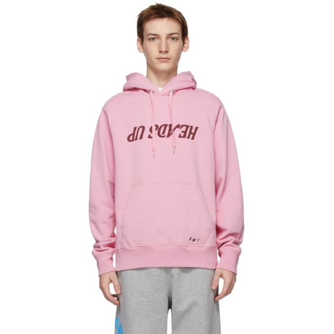 Helmut Lang Pink Saintwoods Edition Heads Up Hoodie BlackSkinny