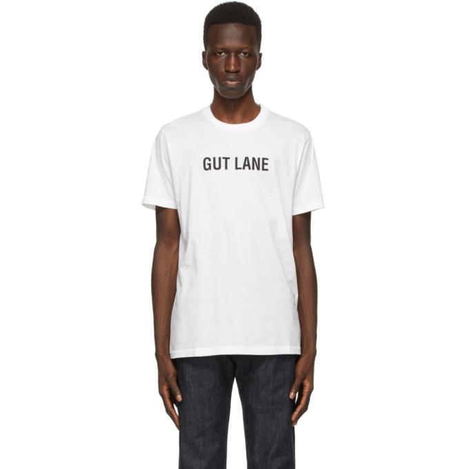 Helmut Lang SSENSE Exclusive White Gut Lane T-Shirt
