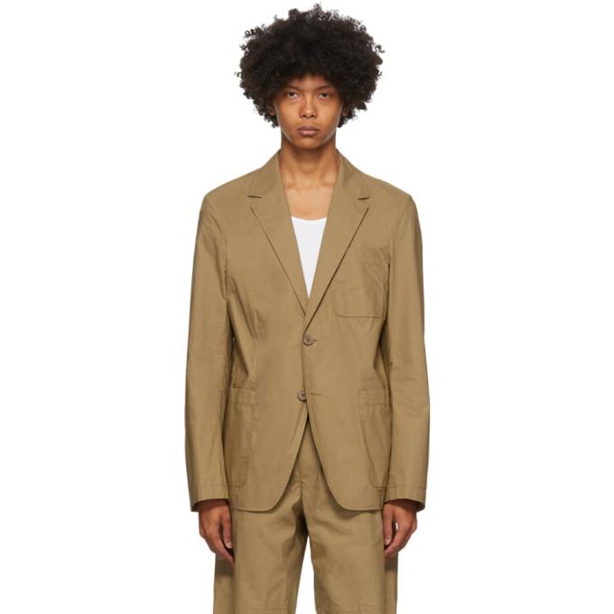 Helmut Lang Tan 2-Button Blazer