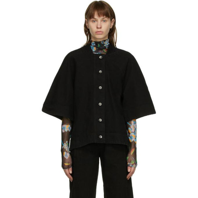 Henrik Vibskov Black Denim Sponge Jacket