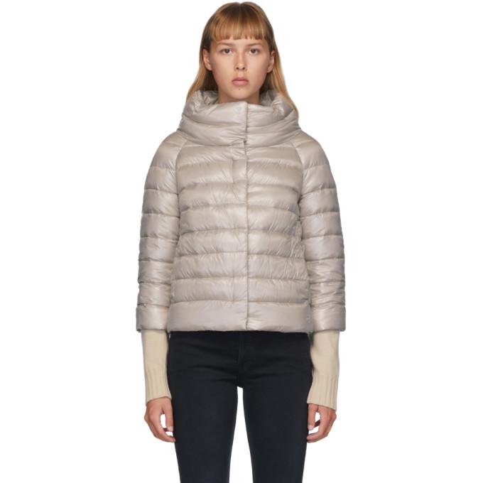 Herno Beige Down Sofia Jacket