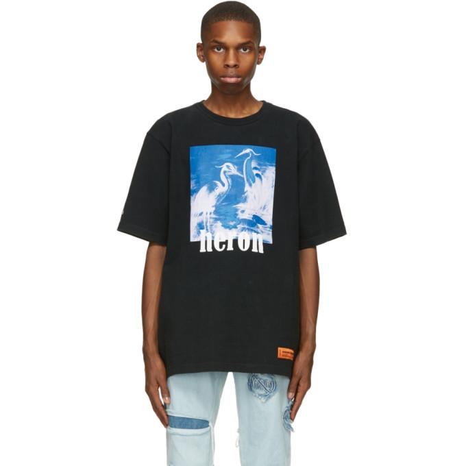 Heron Preston Black and Blue Herons T-Shirt – BlackSkinny