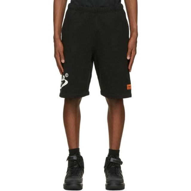 Heron Preston Black Style Sweat Shorts