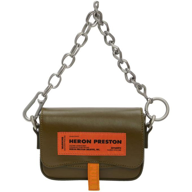 Heron Preston Khaki Mini Canal Bag