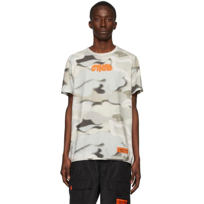 Heron Preston Multicolor Camouflage Style T-Shirt