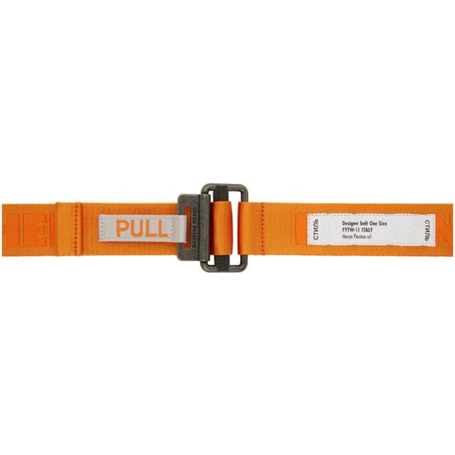 Heron Preston Orange KK Tape Belt