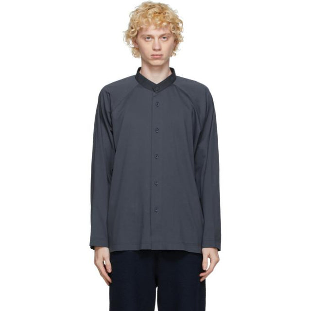 Homme Plisse Issey Miyake Grey Jersey Shirt
