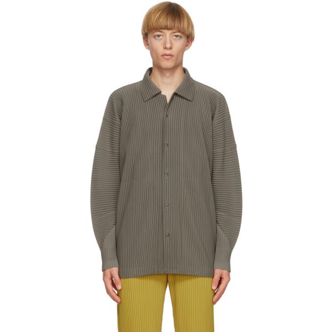 Homme Plisse Issey Miyake Grey MC June Shirt