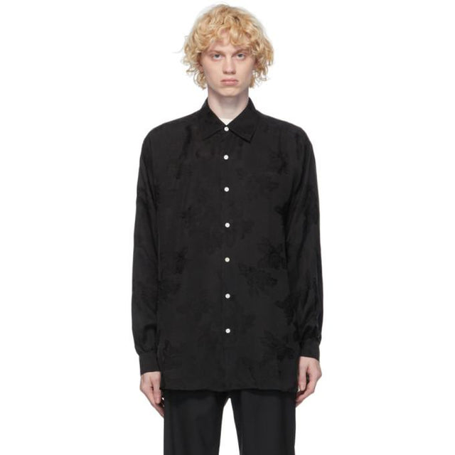 HOPE Black Jacquard Tale Shirt