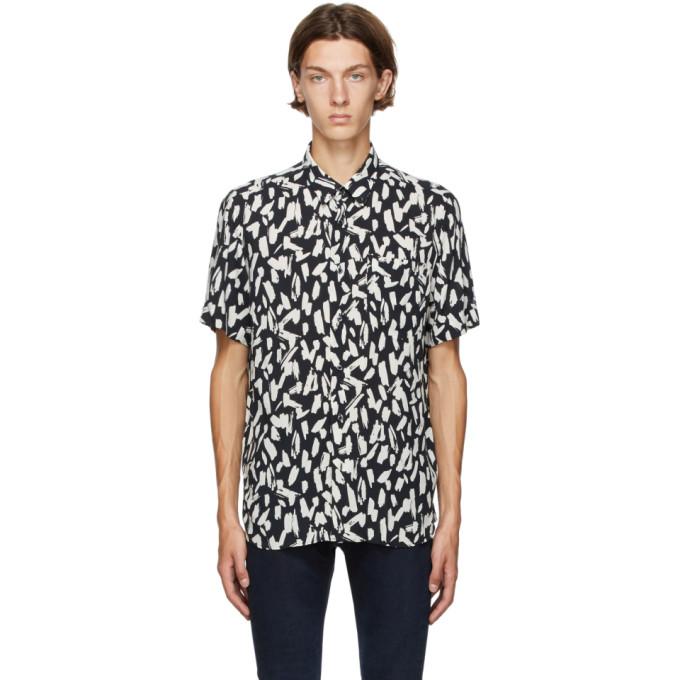 Hugo Black and Off-White Ekilio Short Sleeve Shirt