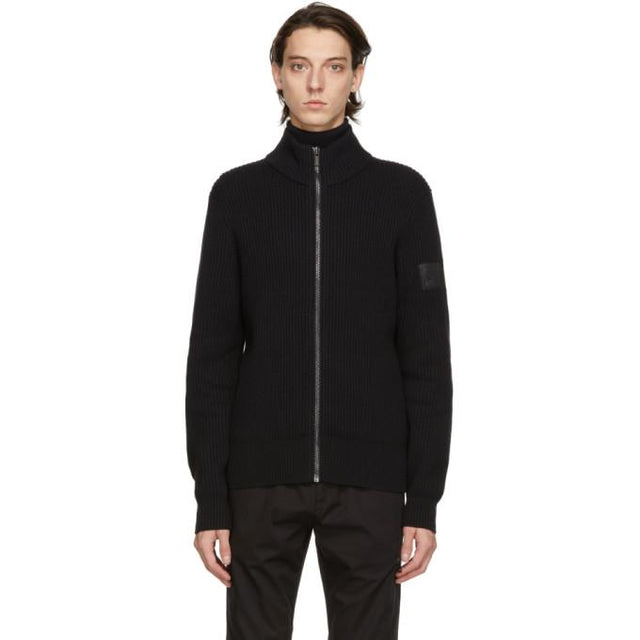 Hugo Black Wool Sambreno Sweater