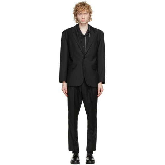 Hugo Black Wool Ulan and Farlys Oversize Suit