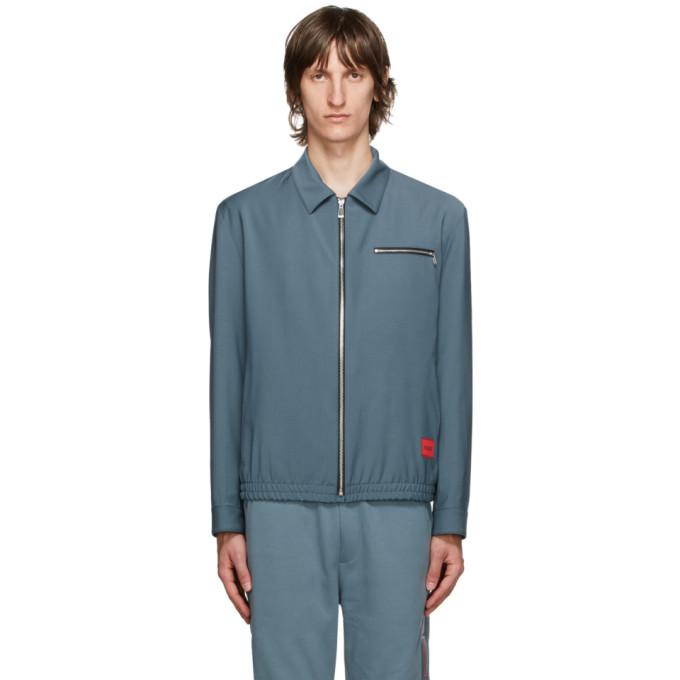 Hugo Grey Regular Fit Wool Jacket